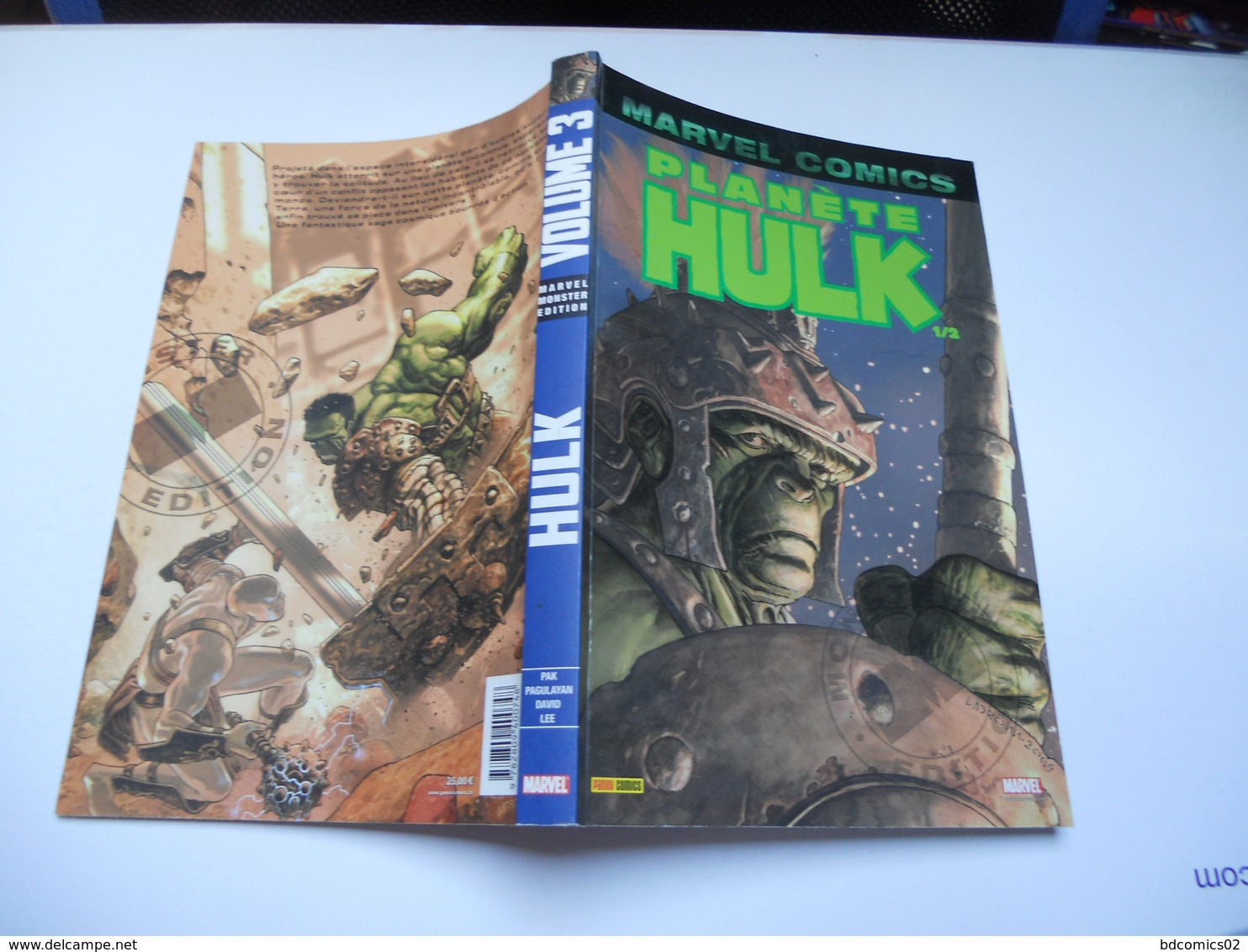 MARVEL COMICS HULK PLANETE TOME N°3 EDITION MARVEL COMICS MONSTER - Hulk