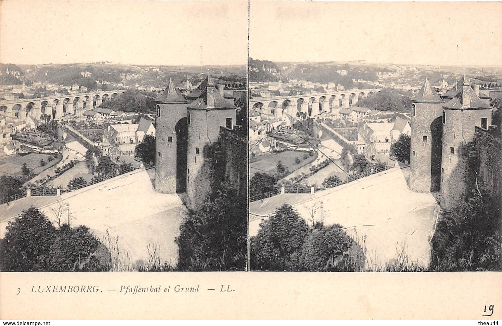 ¤¤  -  LUXEMBOURG   -  Carte-Stéréo   -   Pfaffenthal Et Grund     -  ¤¤ - Luxemburg - Town