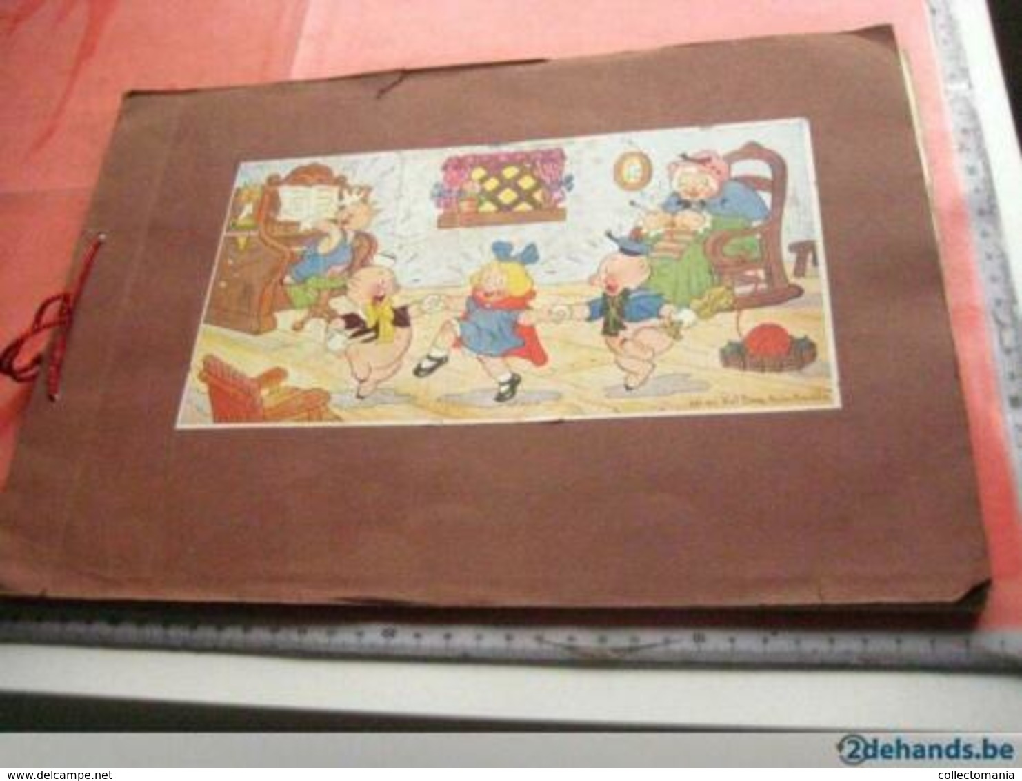 Disney Album, With Full Set Fairy Tale Animation Movie 1938,  3 Pigs, Big Woolf, Little Red Riding Hood Roodkapje - Autres & Non Classés