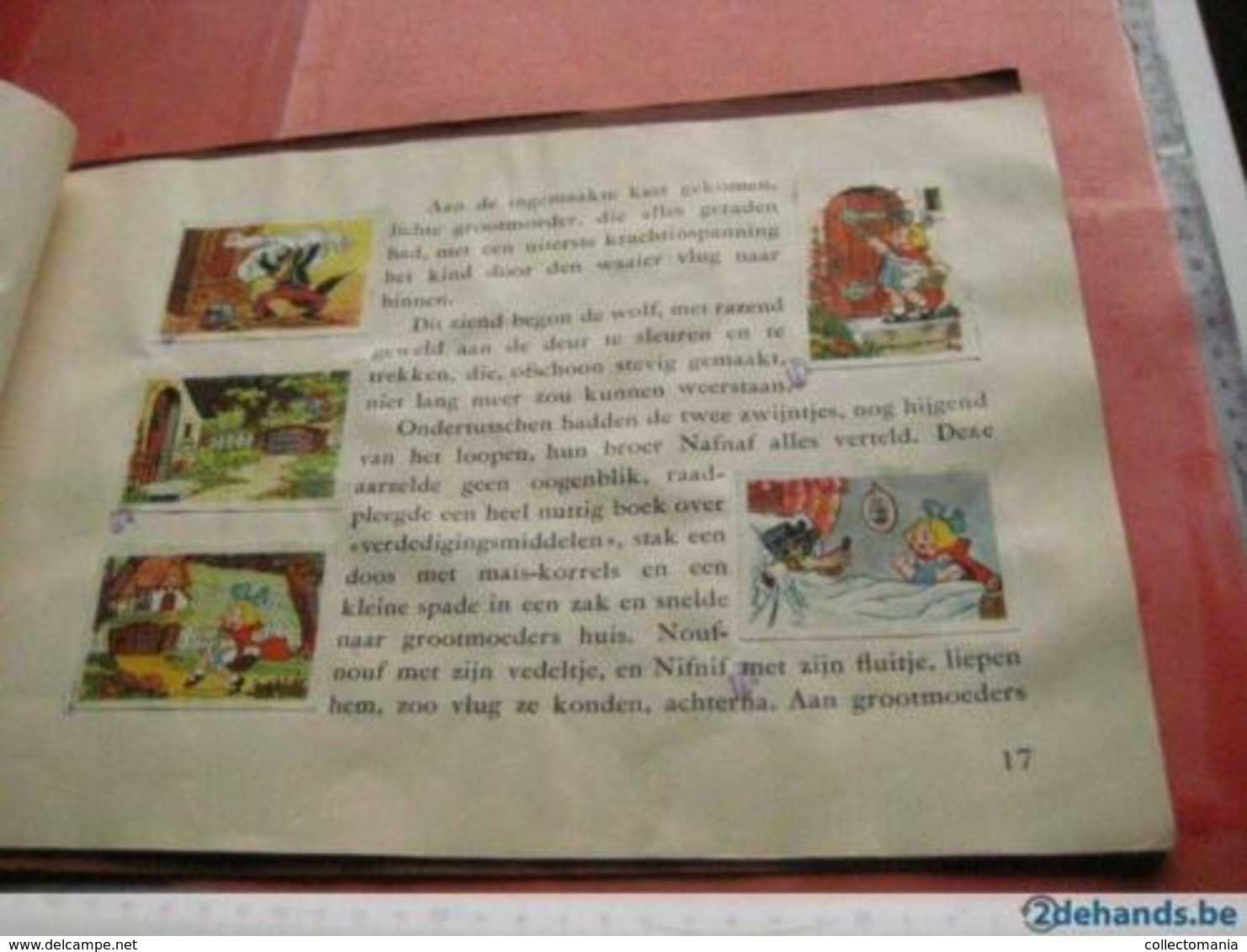 Disney album, with full set fairy tale animation movie 1938,  3 pigs, big woolf, little red riding hood roodkapje