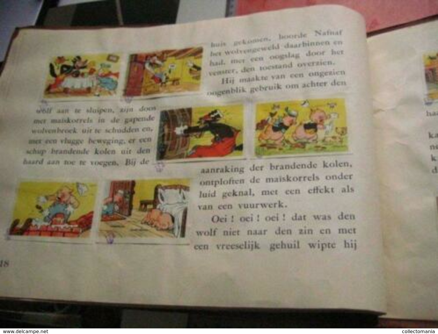 Disney album, with full set fairy tale animation movie 1938,  3 pigs, big woolf, little red riding hood roodkapje