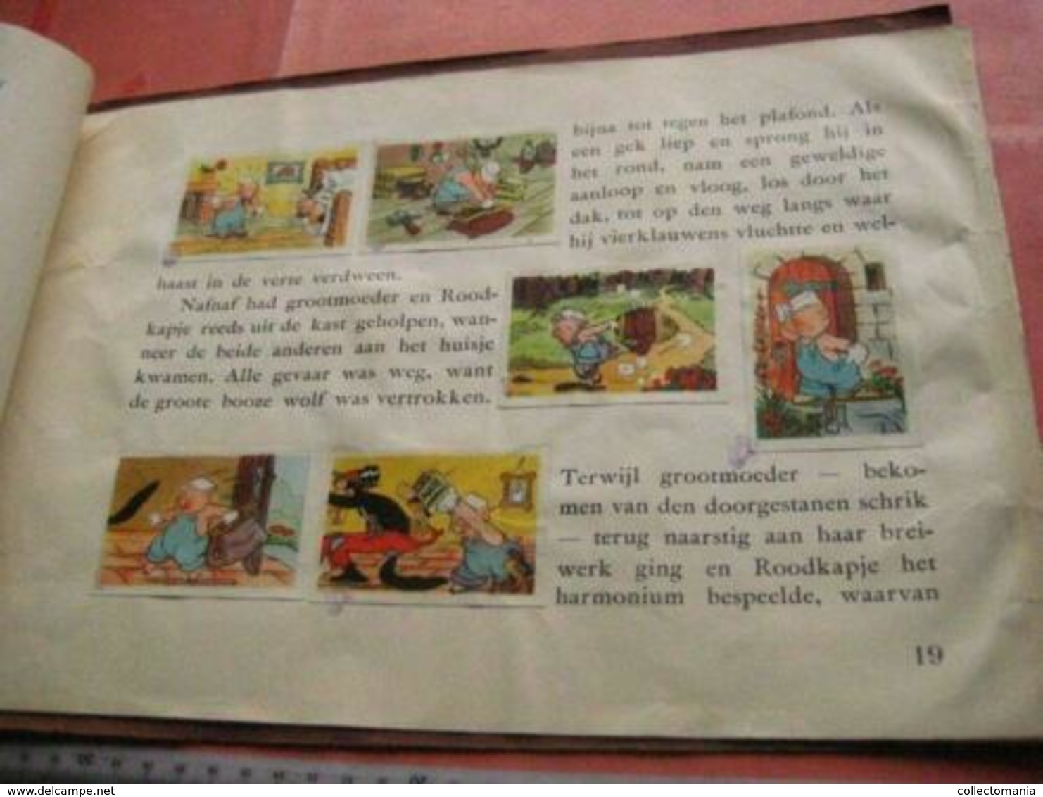 Disney album, with full set fairy tale animation movie 1938,  3 pigs, big woolf, little red riding hood roodkapje