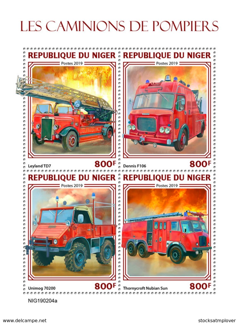 Niger 2019 Fire Engnines    S201904 - Niger (1960-...)