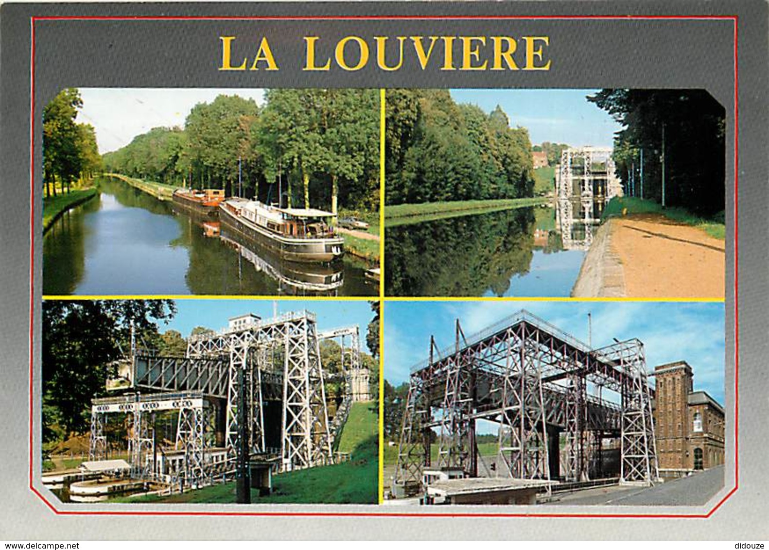 Belgique - La Louvière - Le Canal - Multivues - Péniche - Carte Neuve - Voir Scans Recto-Verso - La Louvière