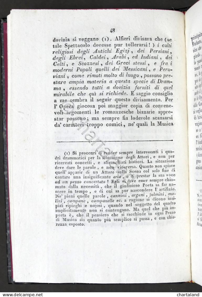 Teatro Architettura - D'Apuzzo - Cenni Intorno Ai Teatri Moderni - 1^ Ed. 1817 - Non Classificati