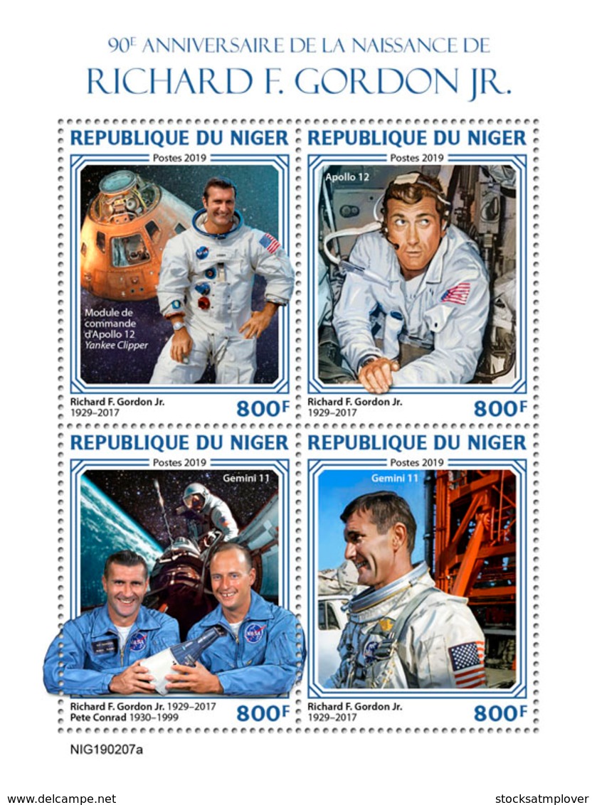 Niger 2019  Richard F. Gordon Jr.,  Astronaut   Space   S201904 - Niger (1960-...)