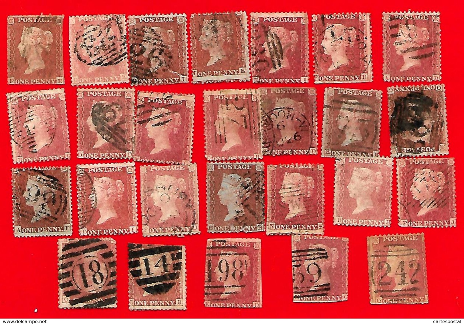 4183 ~~ 1958 ~~   GRANDE - BRETAGNE  N°  26  Lot De Timbres Oblitérés - Collections