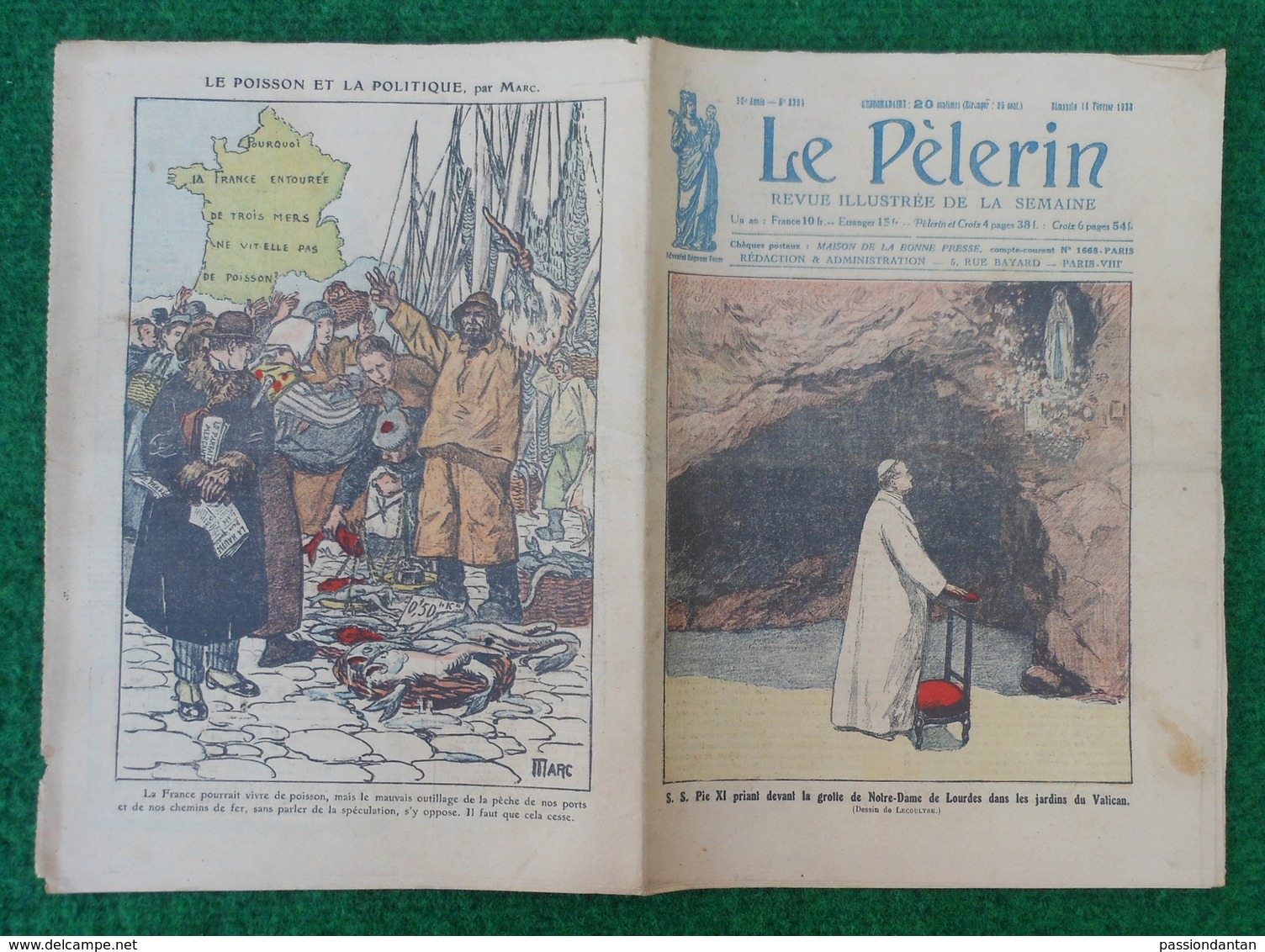 Revue Illustrée Le Pèlerin - Févier 1923 - La Visite Des Catacombes Par L’archéologue G.-B. De Rossi Au Pape Pie IX - Autres & Non Classés