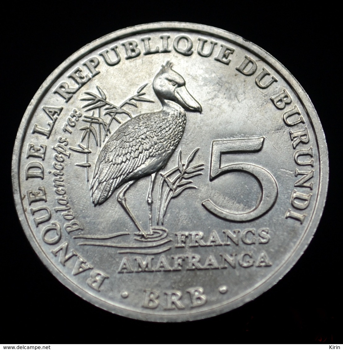 Burundi 5 Francs 2014. Km30 UNC Coin Animal Bird- Balaeniceps Rex - Burundi