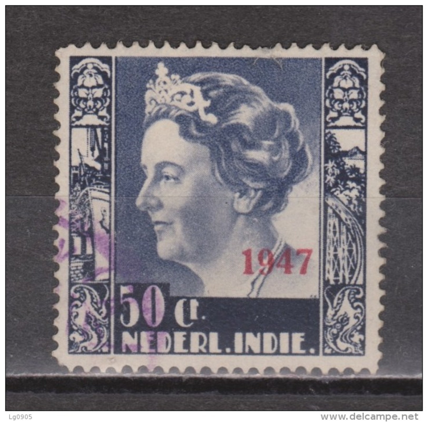 Nederlands Indie 329 Used ; Koningin, Queen, Reine, Reina Wilhelmina Opdruk 1947 NETHERLANDS INDIES PER PIECE - Indes Néerlandaises