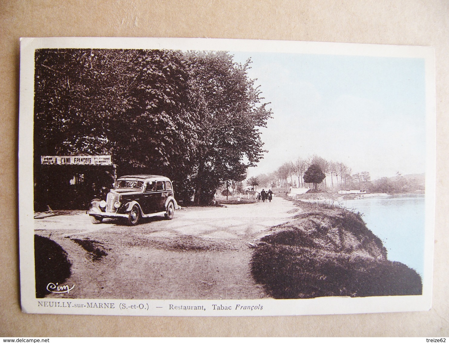 Neuilly Sur Marne 93 Restaurant Tabac Francois ( Seine Et Oise ) 1948 - Neuilly Sur Marne