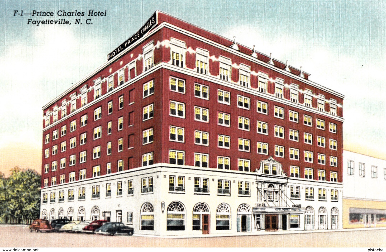 Fayetteville N.C. - Prince Charles Hotel - Unused - 2 Scans - Fayetteville