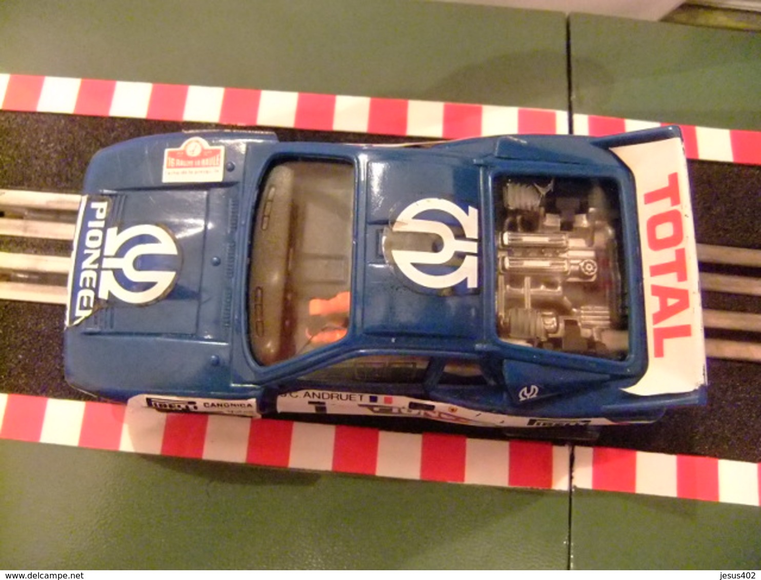 Scalextric Lancia Rally 037 Azul Ref.4073 Con Luz Made In Spain - Autorennbahnen