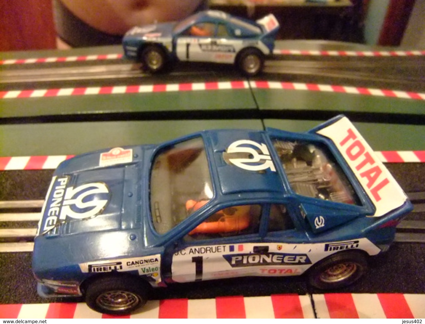 Scalextric Lancia Rally 037 Azul Ref.4073 Con Luz Made In Spain - Road Racing Sets