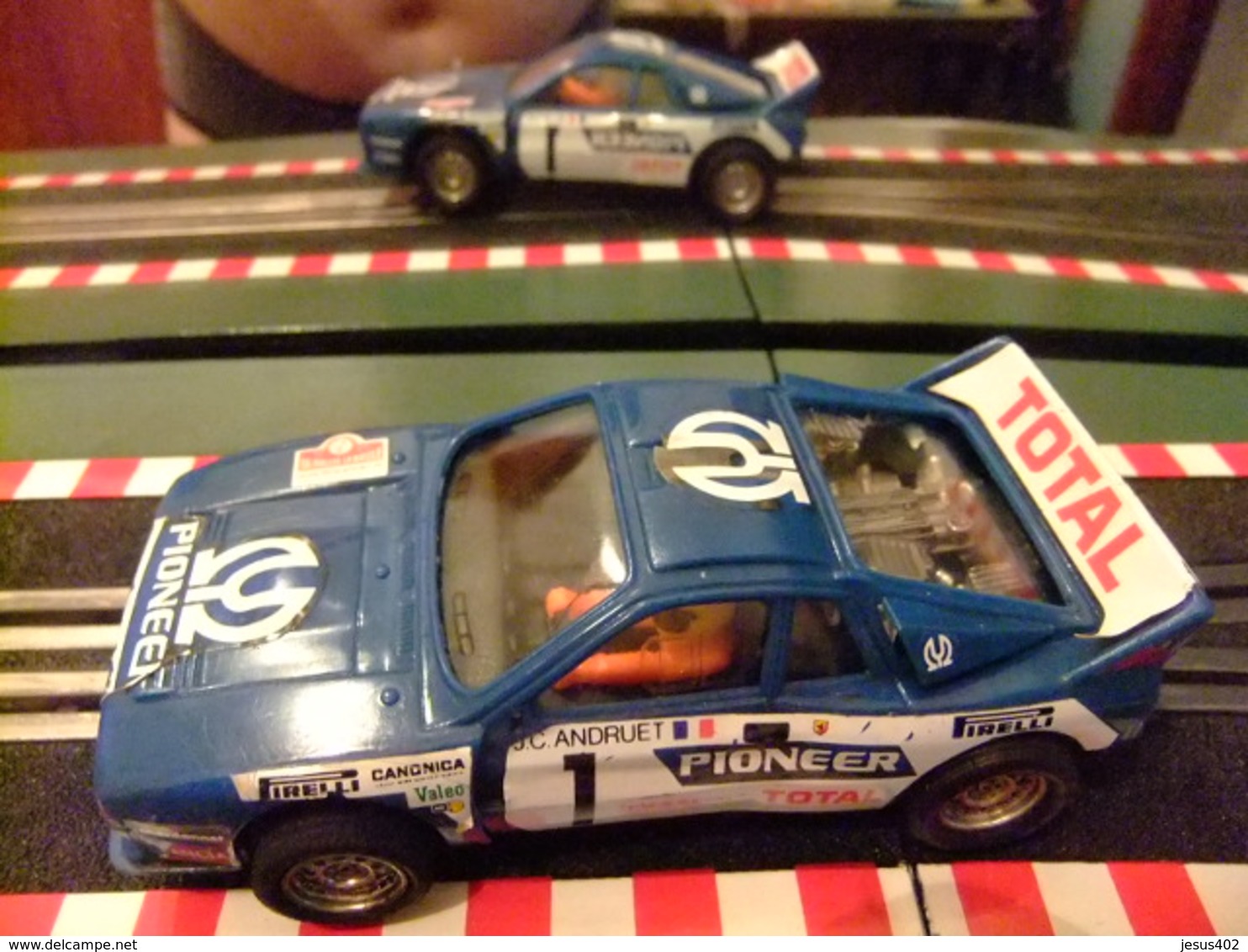 Scalextric Lancia Rally 037 Azul Ref.4073 Con Luz Made In Spain - Circuiti Automobilistici