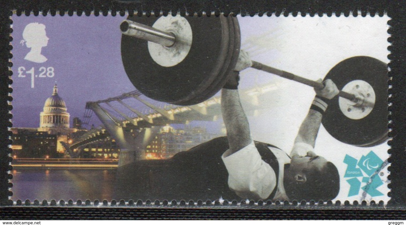 Great Britain 2012 Single £1.28 Stamp From The Welcome To London Paralympic Games Mini Sheet. - Gebraucht