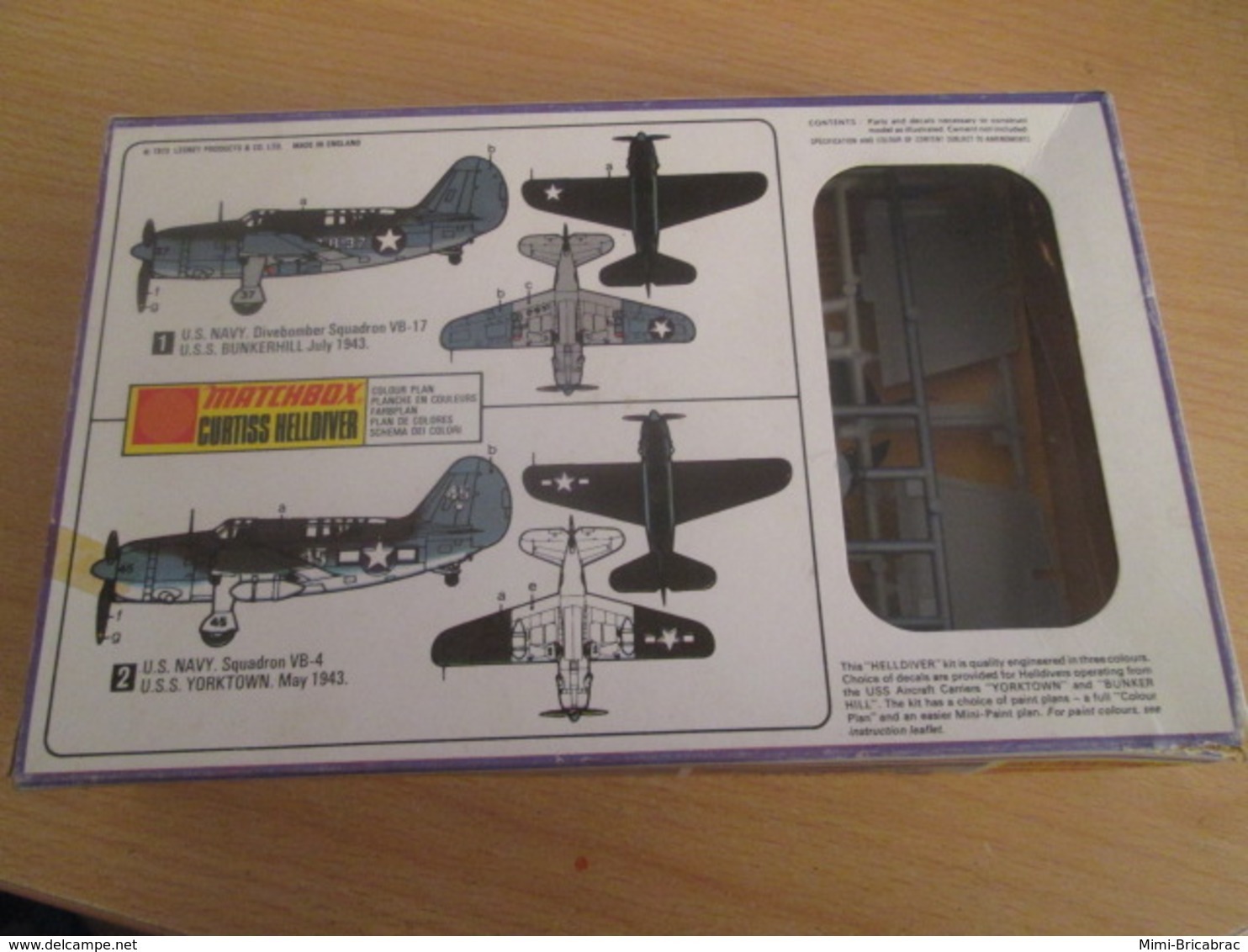 RARE Kit Collector MATCHBOX CURTISS HELLDIVER Maquette Plastqiue à Construire 1/72 , Complète Et Non Commenéce - Avions