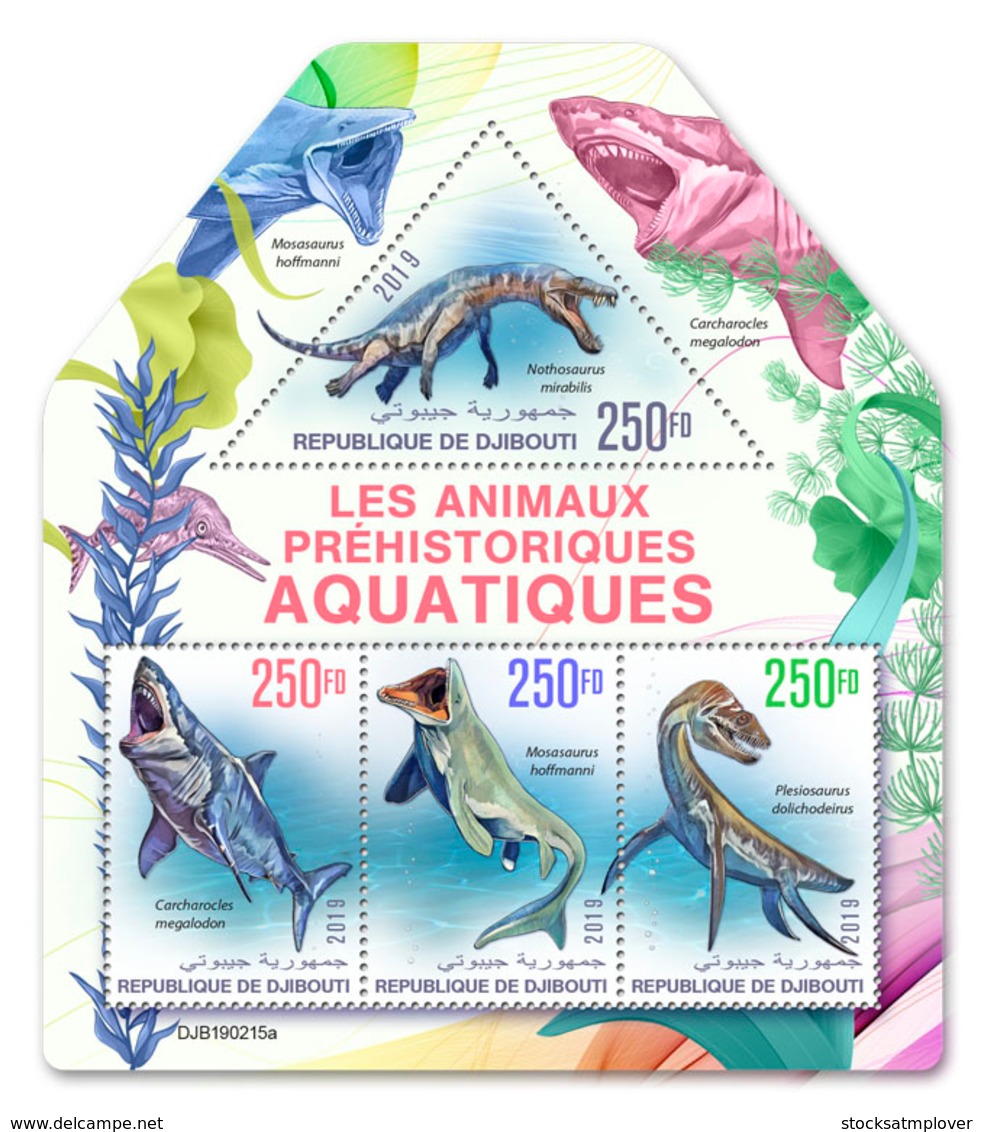 Djibouti 2019   Fauna Prehistoric Water Animals    S201904 - Djibouti (1977-...)