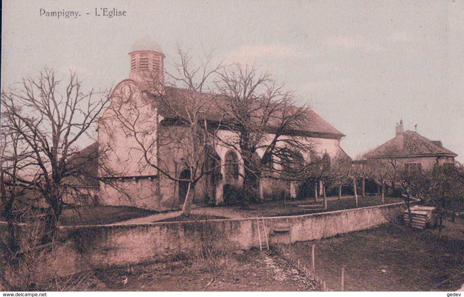 Pampigny VD, L'Eglise (791) Pli D'angle - Pampigny