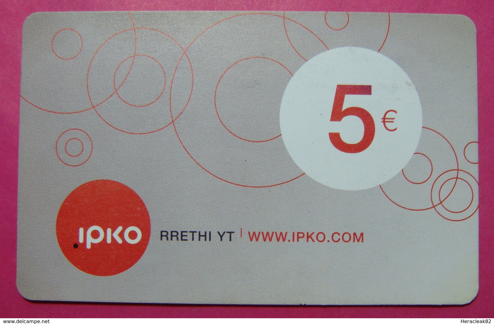 Kosovo Prepaid Phonecard, 5 Euro. Operator IPKO *Bubbles*, Serial # 3...... - Kosovo