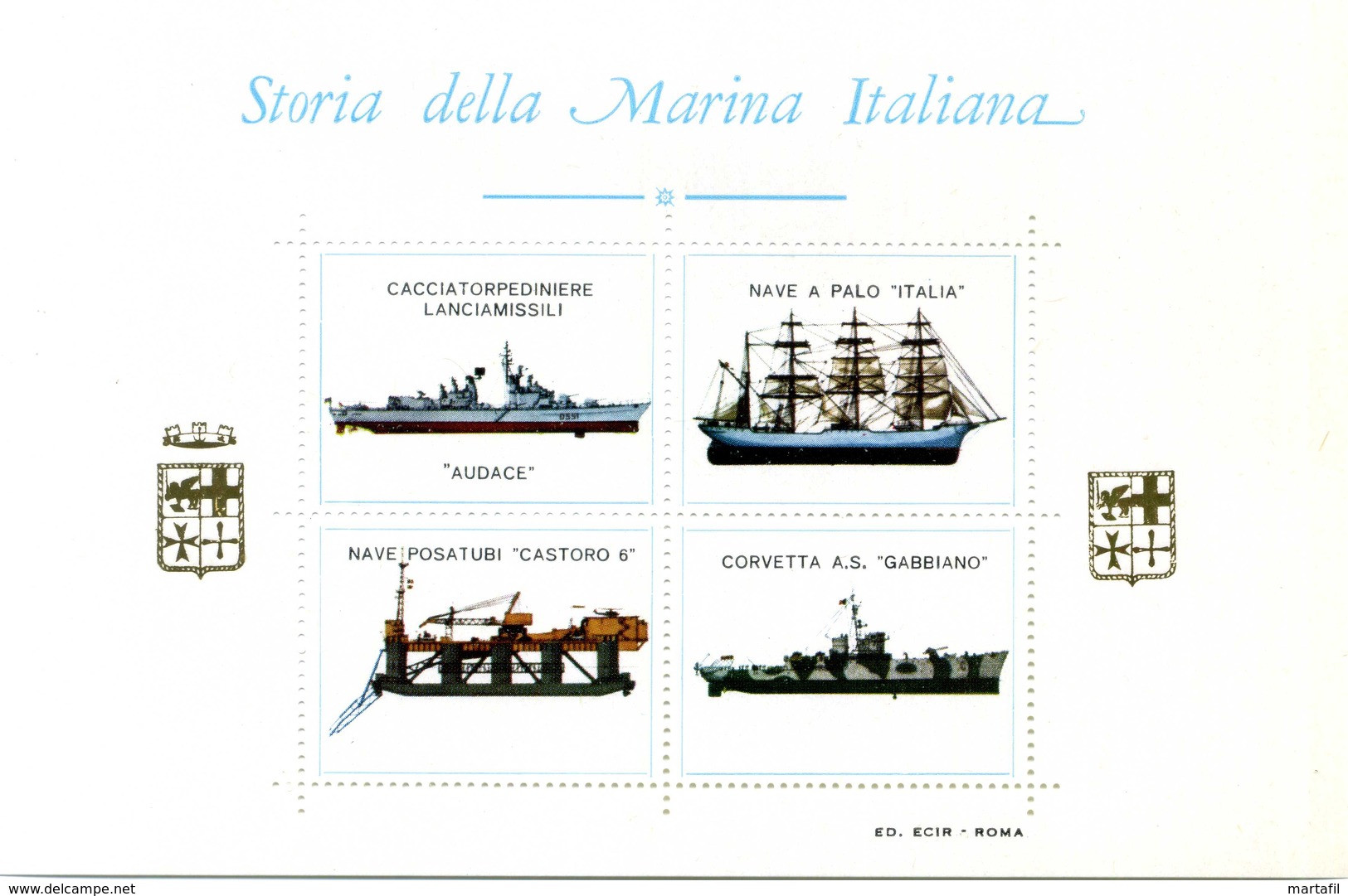 ERINNOFILIA / Storia Della Marina Italiana - Erinnofilie