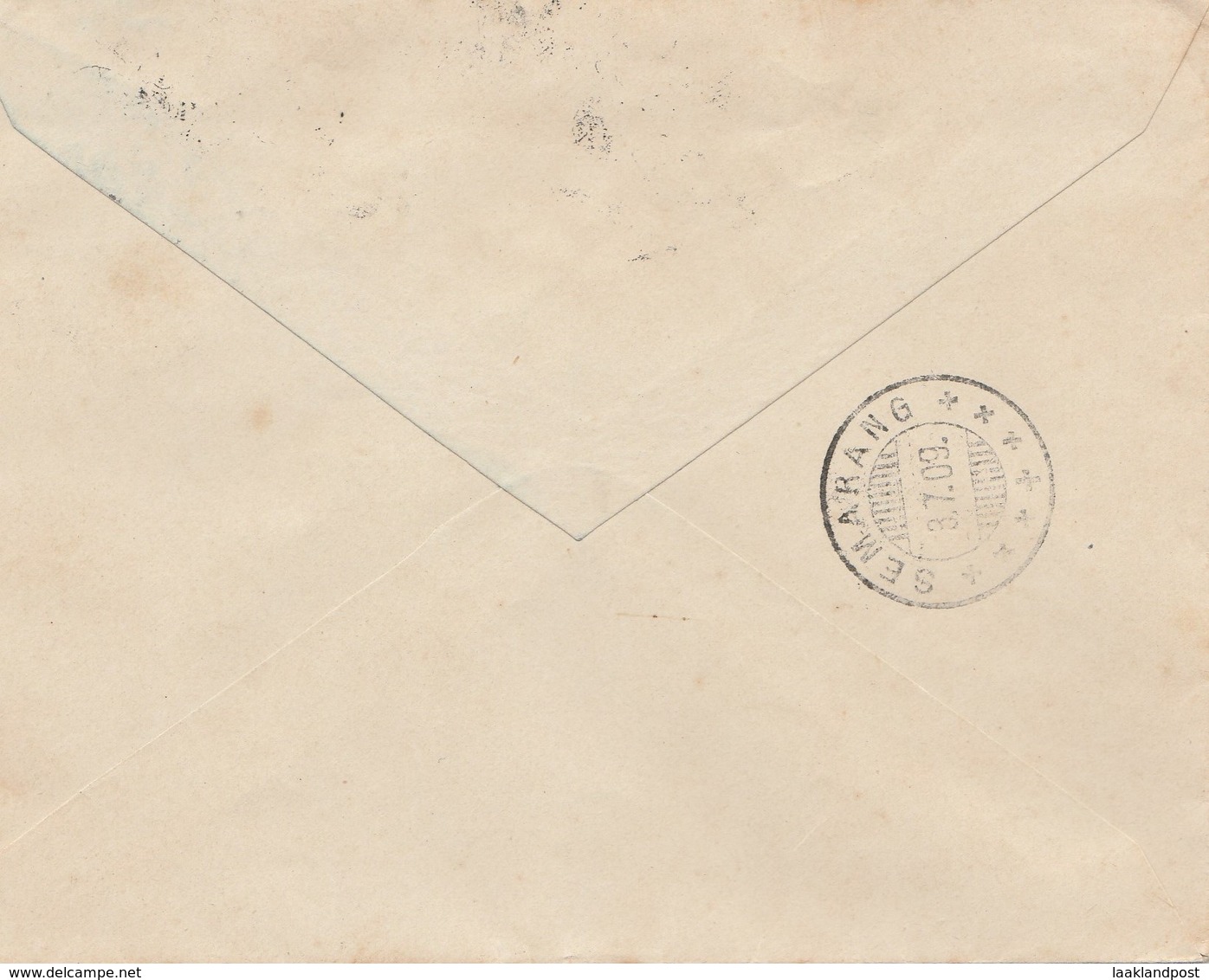 Dutch Indien Postal Stationary Cover Cheribon 2/7/1909 To Semarang - Netherlands Indies