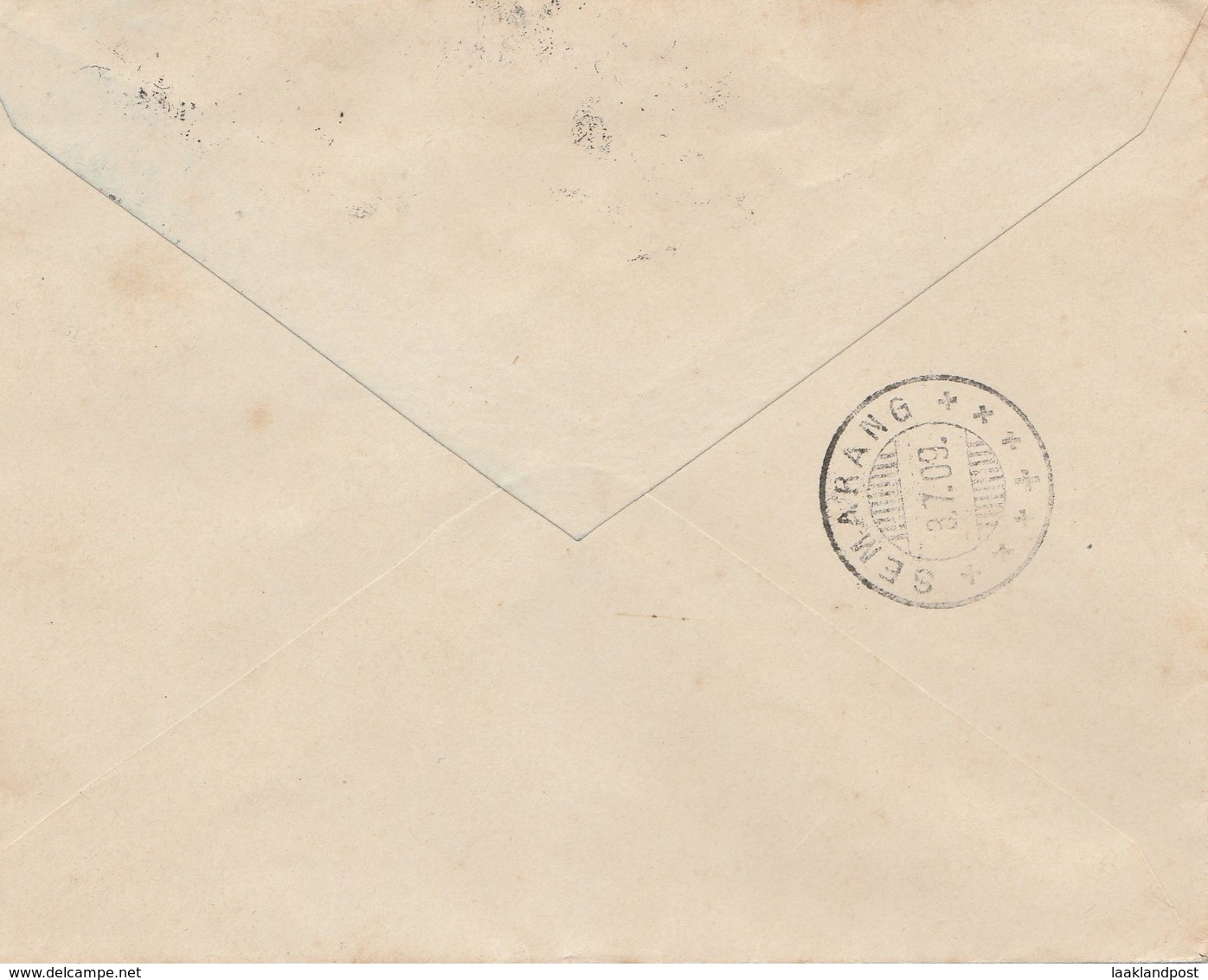 Dutch Indien Postal Stationary Cover Cheribon 2/7/1909 To Semarang - Nederlands-Indië