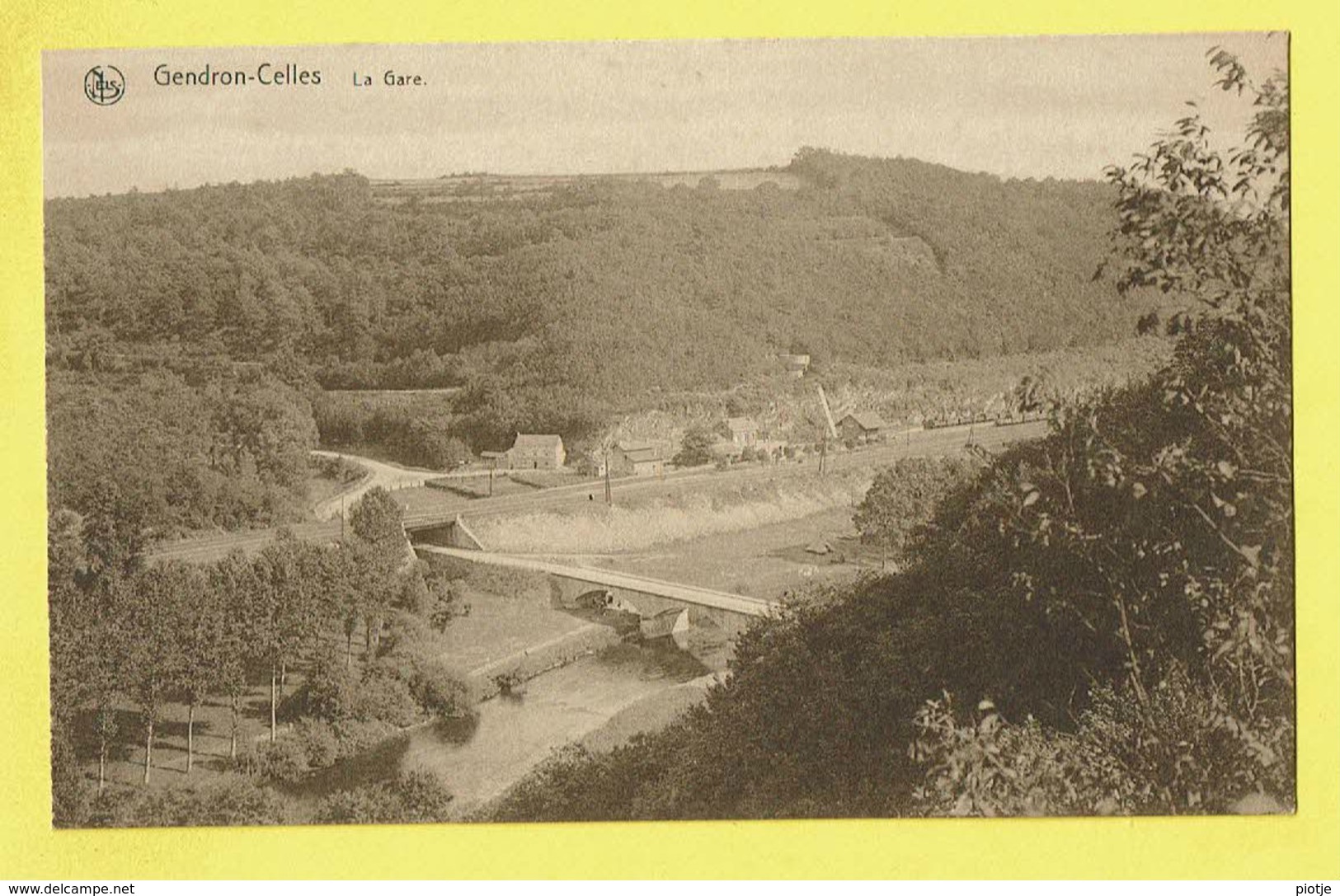 * Gendron Celles (Houyet - Namur - La Wallonie) * (Nels, Ern Thill) Vallée De La Lesse, La Gare, Pont, Canal, Quai - Houyet