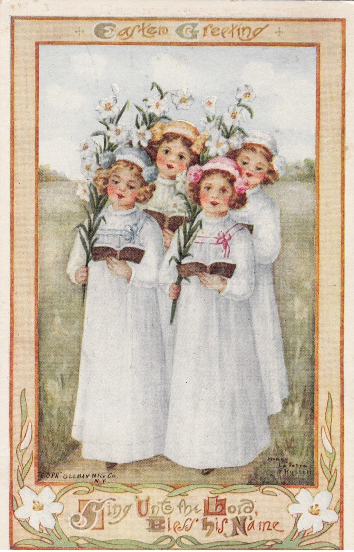 EASTER ; Girl Choir , 1911 - Ostern