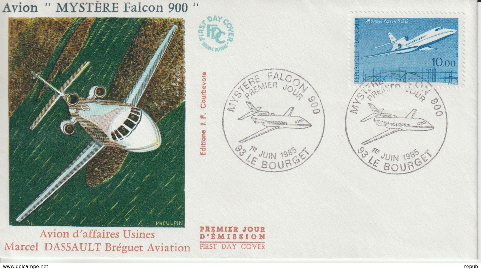 France FDC 1985 Falcon 2372 - 1980-1989