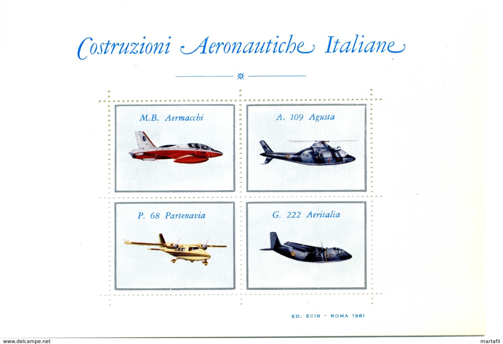 ERINNOFILIA / Costruzioni Aeronautiche Italiane - Cinderellas