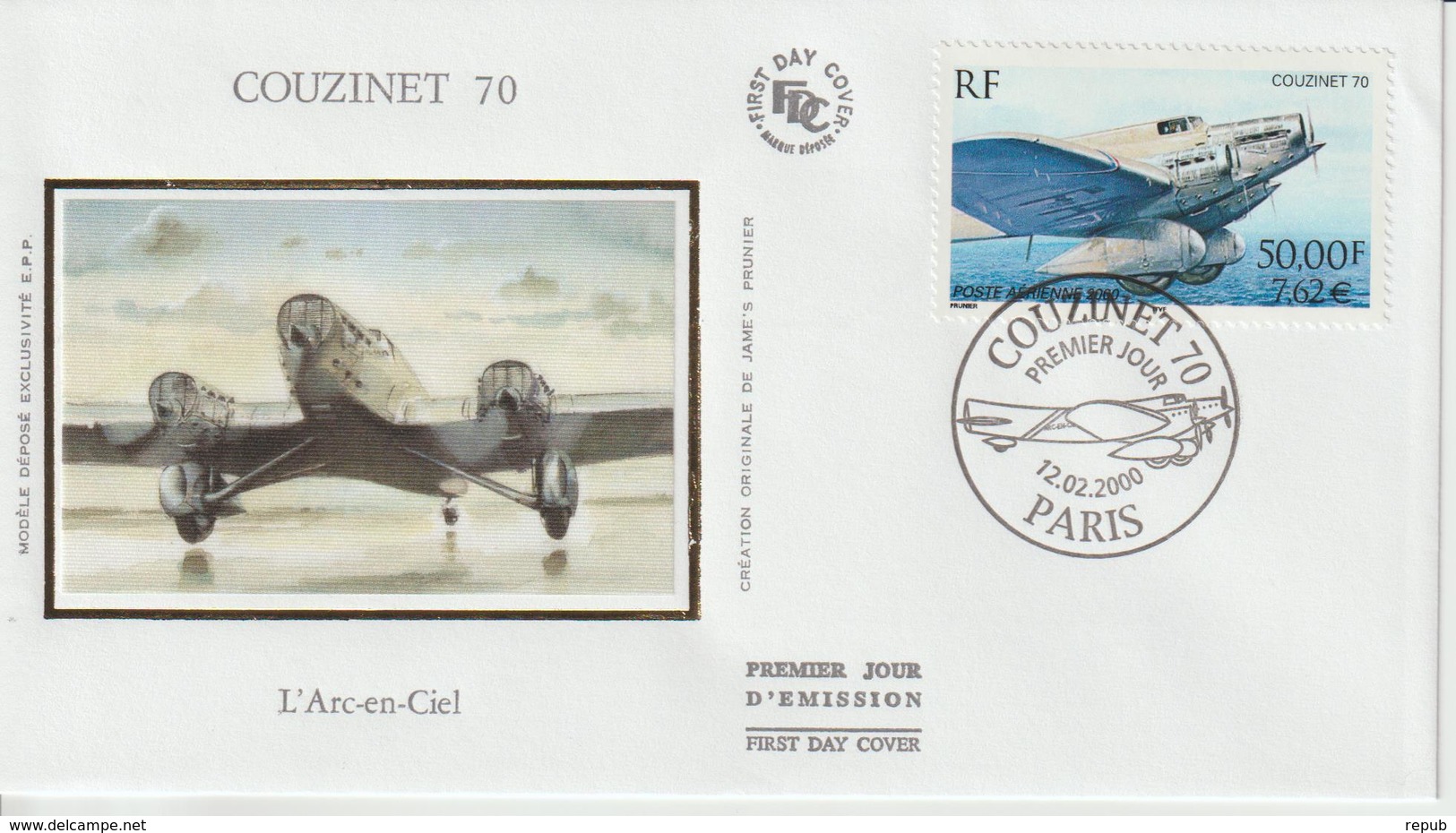 France FDC 2000 Couzinet PA 64 - 2000-2009