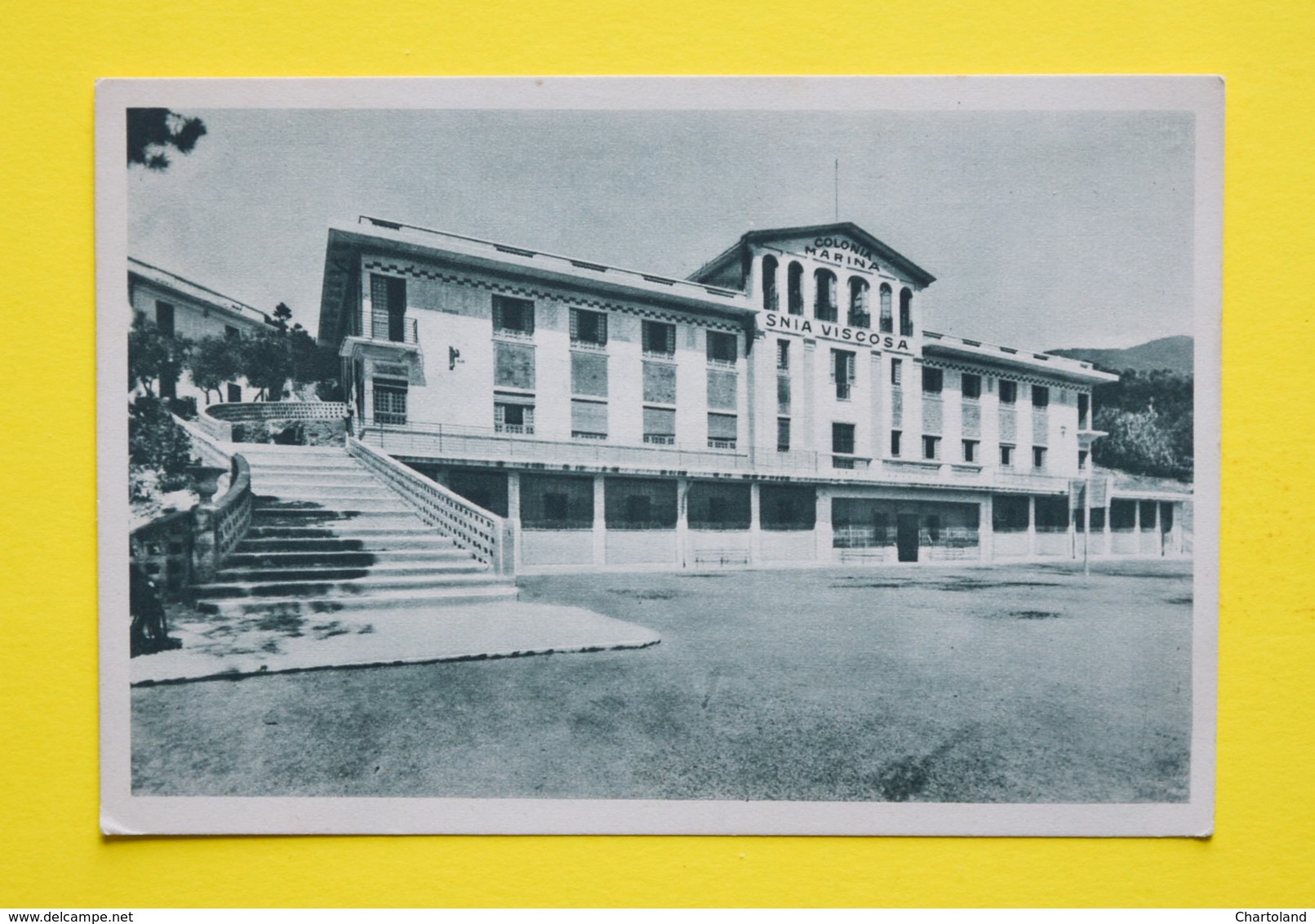 Cartolina Colonia Marina Snia Viscosa Monterosso Mare 1960 - La Spezia