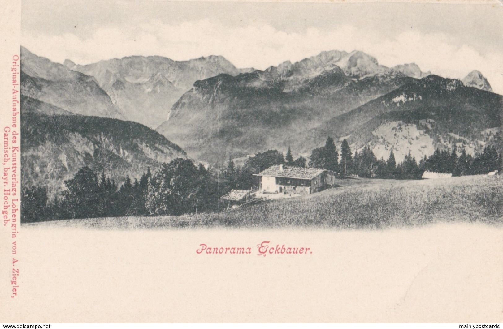 AR36 Panorama Eckbauer - Undivided Back - Garmisch-Partenkirchen