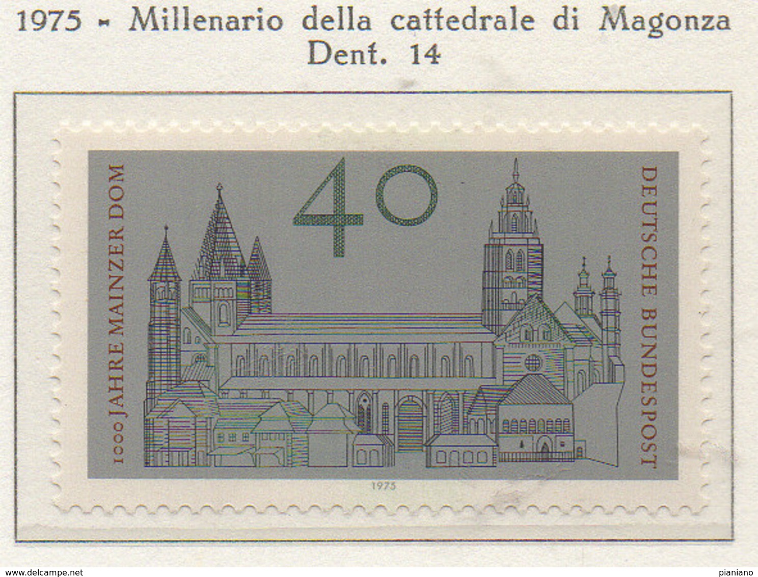 PI-GER - 1975 : Millenario Della Cattedrale Di Magonza   -  (Yv 694) - Christendom