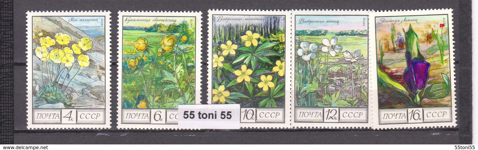 1975 Flora- FLOWERS ( Mi 4428/32) 5v.-MNH  USSR - Otros & Sin Clasificación