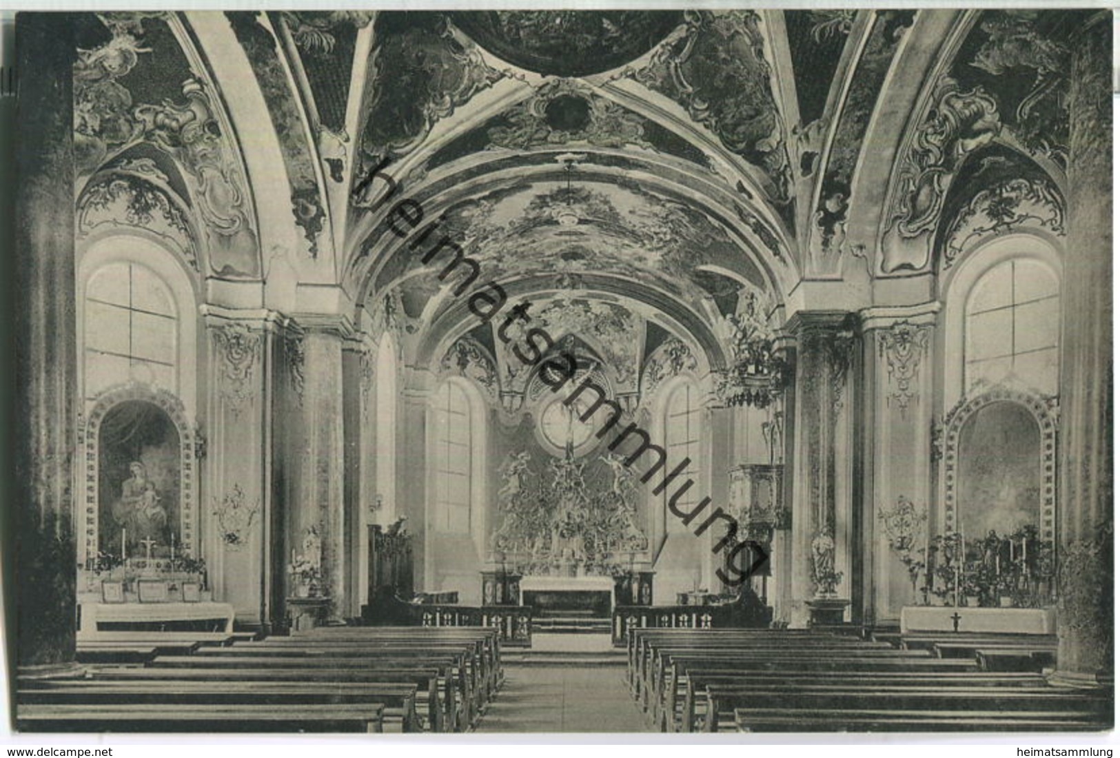 Heusenstamm - Deckengemälde Der Katholischen Pfarrkirche - Foto-Ansichtskarte - Verlag Josef Schott Bieber-Offenbach - Heusenstamm