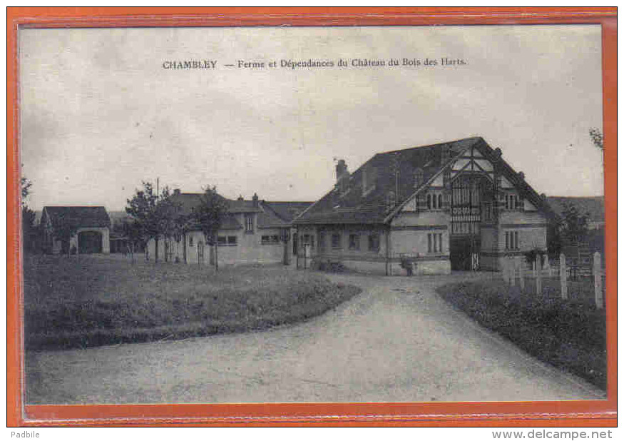 Carte Postale 54. Chambley  Ferme Et Dépendances Du Chateau Du Bois Des Harts Trés Beau Plan - Chambley Bussieres