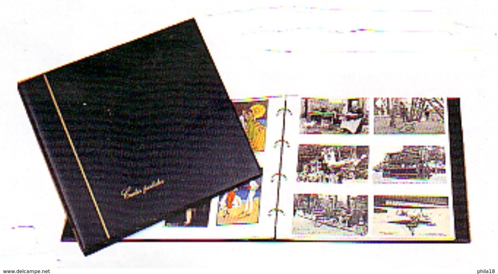CLASSEUR ALBUM POUR 240 CARTES POSTALES FOND BLANC CP Modernes 20 FEUILLES - PV CONSEILLE 53.80 CARTE POSTALE - Non-classés