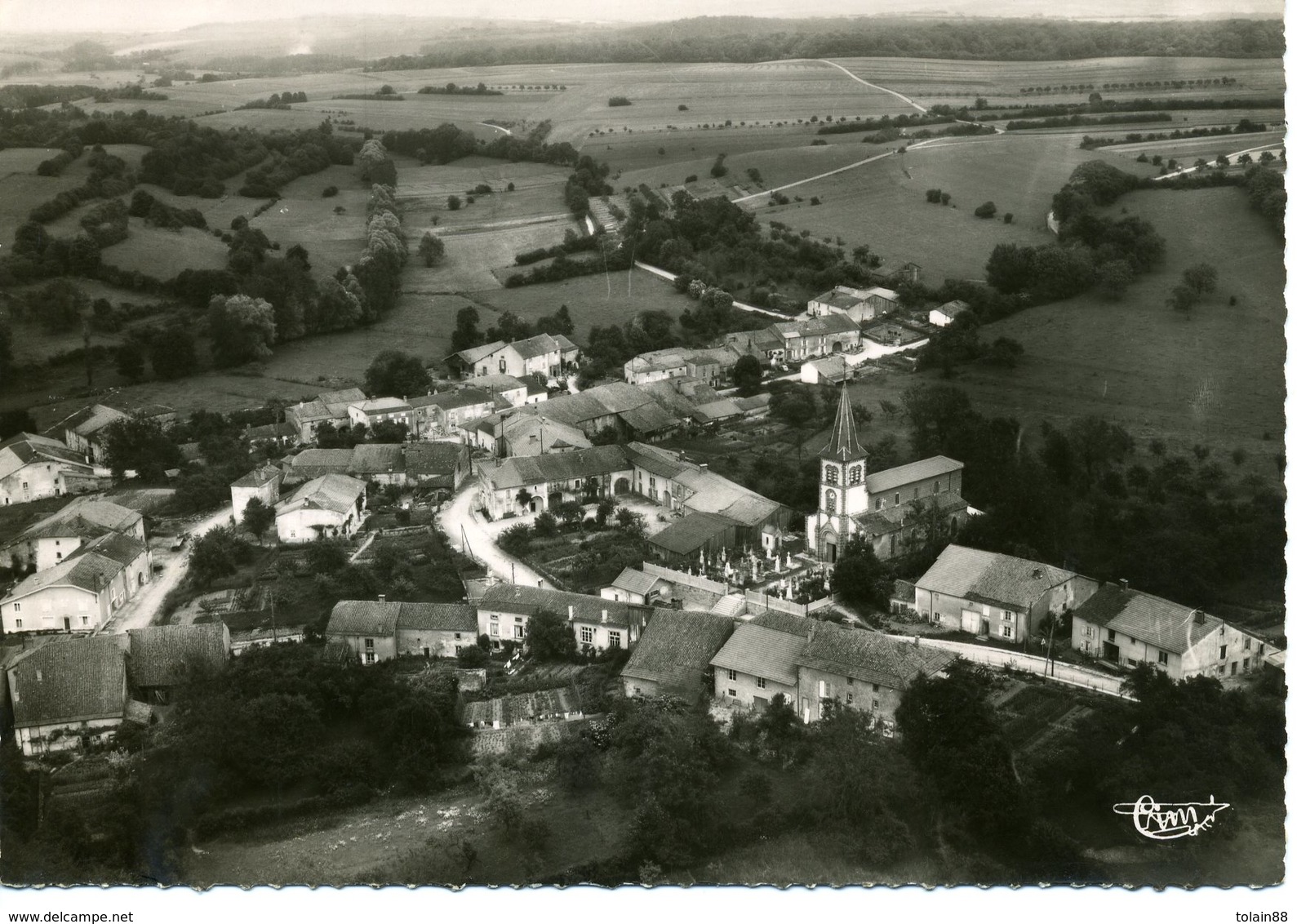 CPM 88 Vosges   ESLEY Vue Aérienne Panoramique - Autres & Non Classés