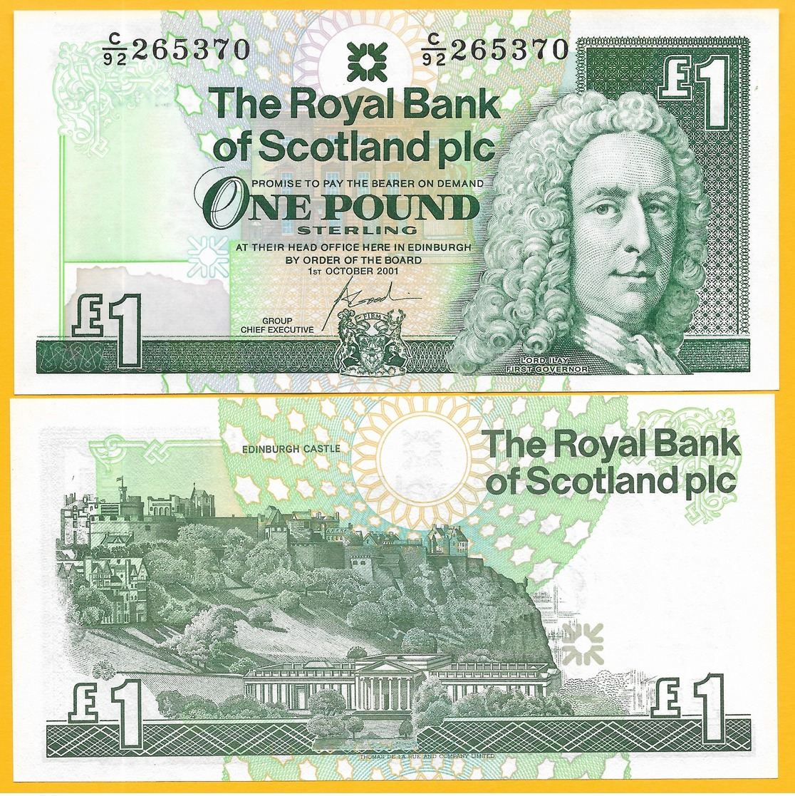 Scotland 1 Pound P-351e 2001 Royal Bank Of Scotland UNC Banknote - Other & Unclassified