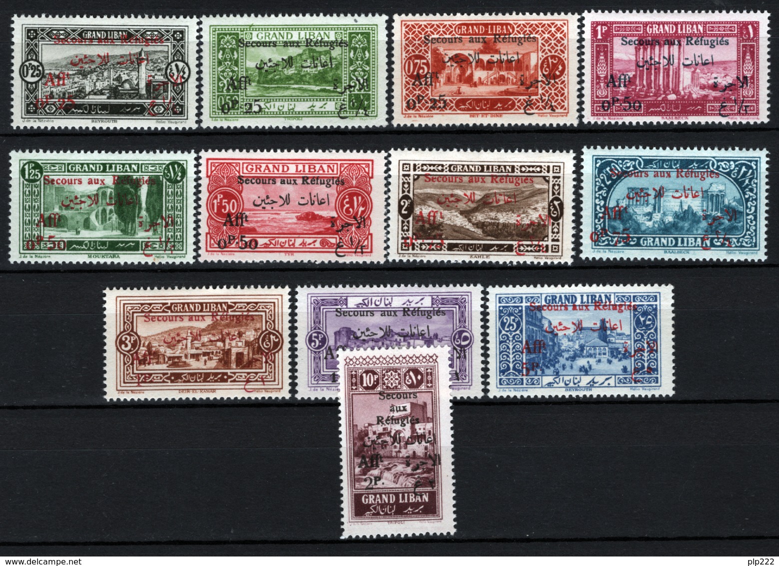 Gran Libano 1926 Y.T.63/74 */MH VF/F - Unused Stamps