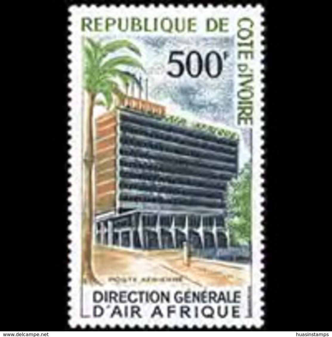 IVORY COAST 1967 - Scott# C33 Air Afrique HQ. Set Of 1 MNH - Costa De Marfil (1960-...)