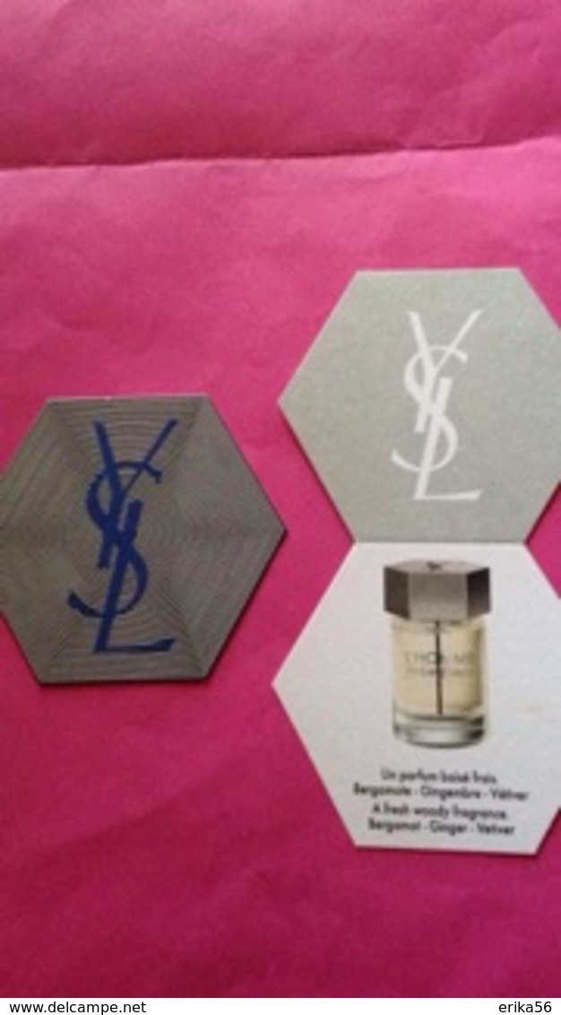 YSL   2 Cartes  De   YVES SAINT LAURENT - Modern (from 1961)