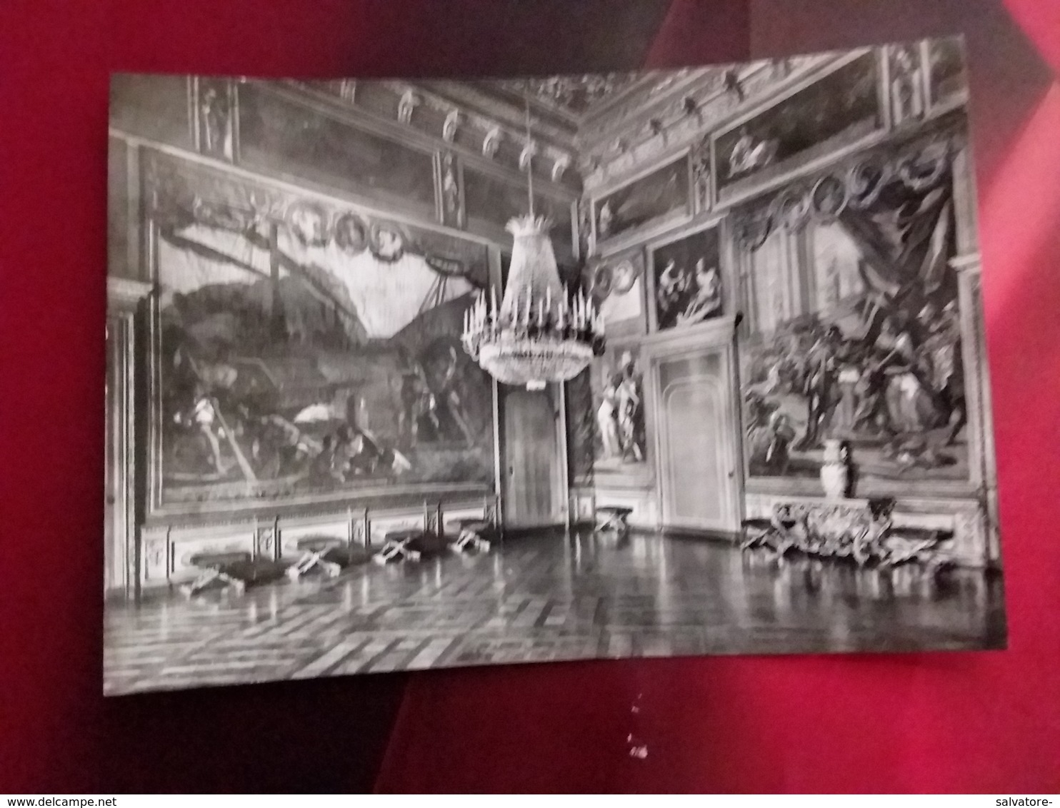 CARTOLINA TORINO- PALAZZO REALE- SALA DEGLI STAFFIERI-NON VIAGGIATA-VERA FOTOGRAFIA - Palazzo Reale