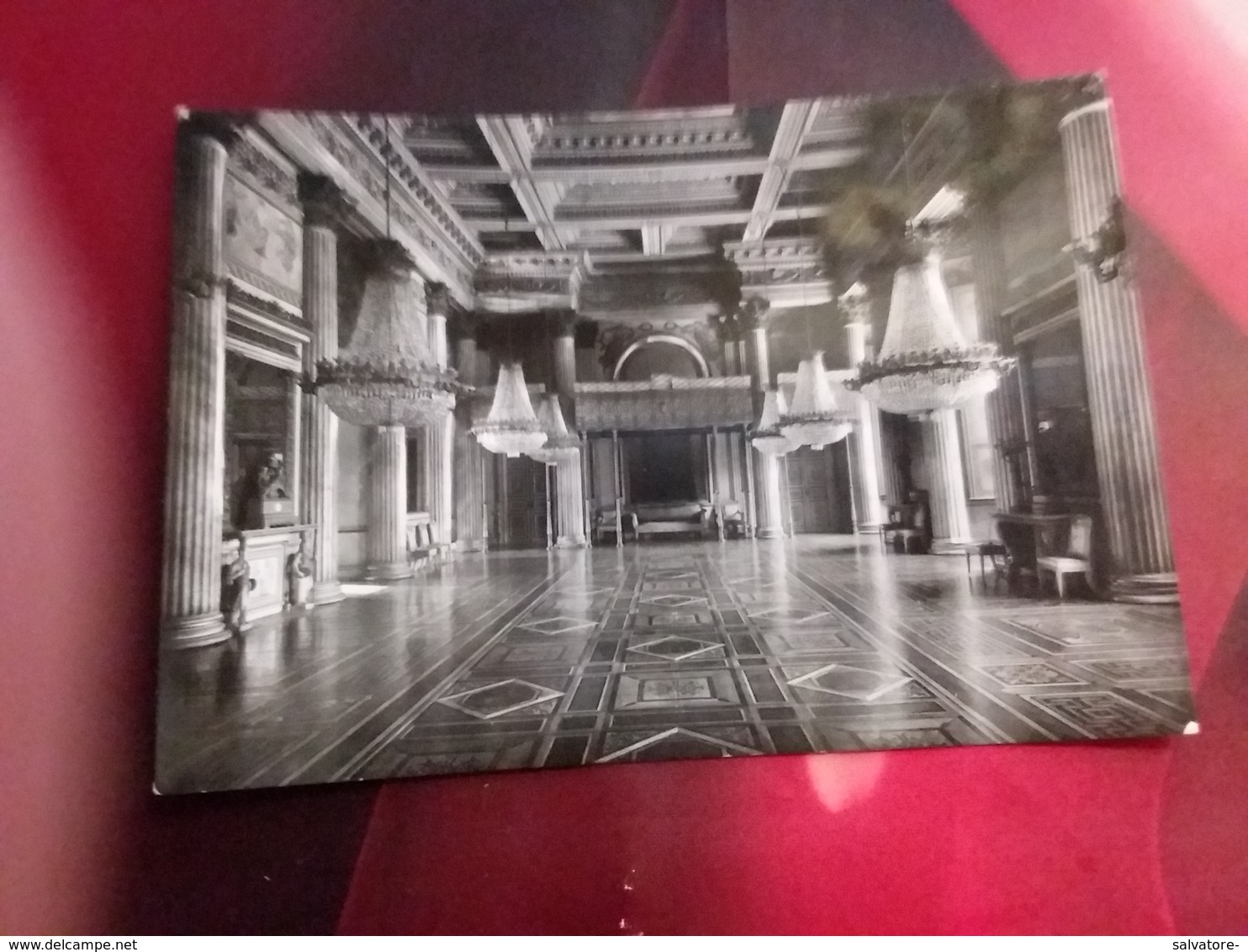 CARTOLINA TORINO- PALAZZO REALE- SALA DEGLI STAFFIERI-VIAGGIATA- 1961-VERA FOTOGRAFIA - Palazzo Reale