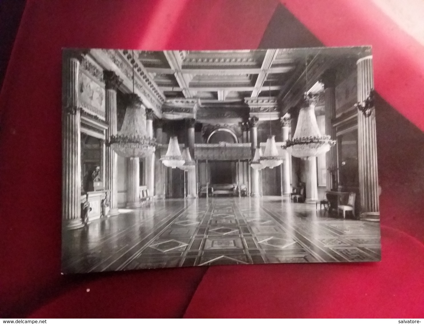 CARTOLINA TORINO- PALAZZO REALE- SALA DELMBALLO-NON VIAGGIATA-VERA FOTOGRAFIA - Palazzo Reale