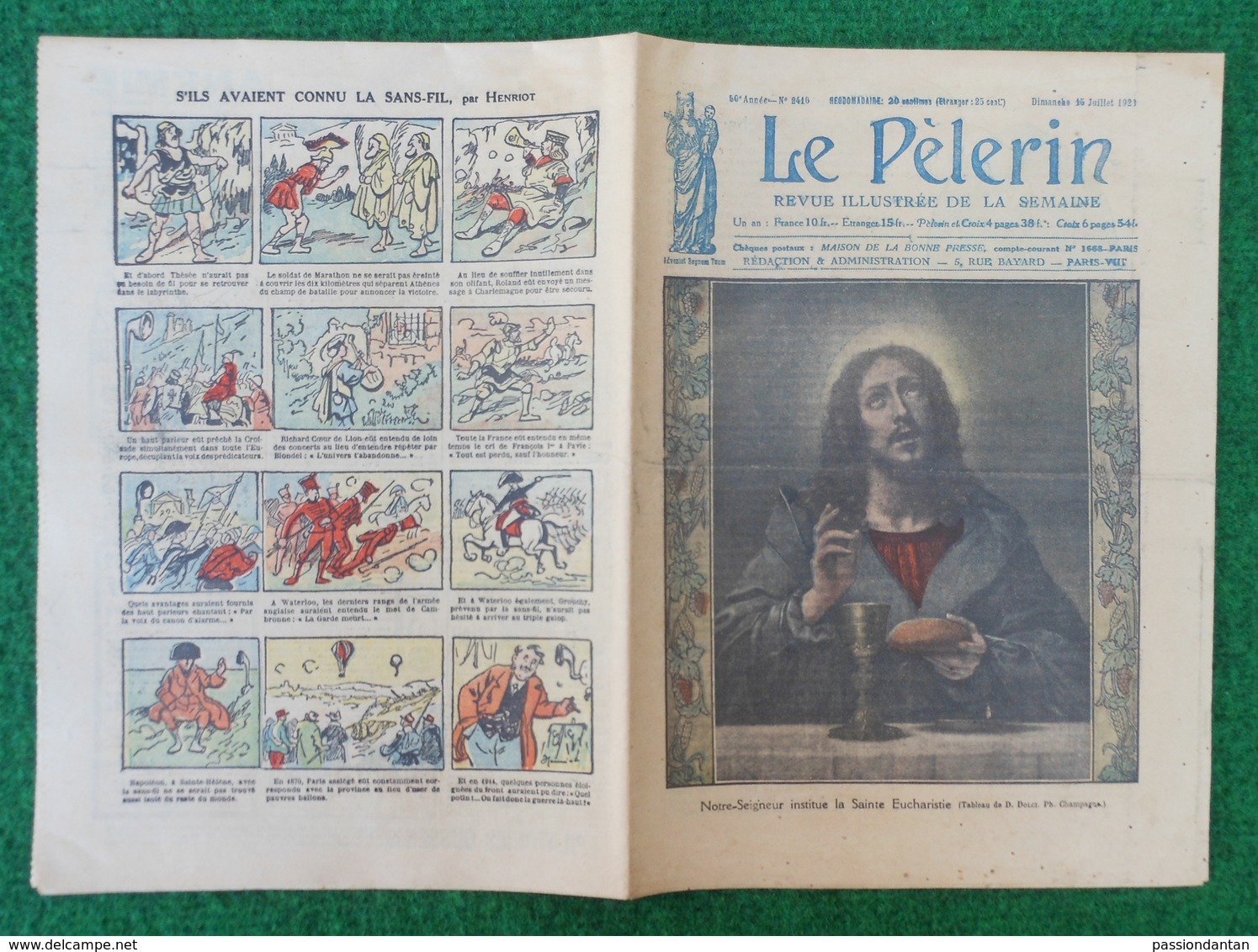 Revue Illustrée Le Pèlerin - Juillet 1923 - Le Triomphe Eucharistique Sur Paris Et Sur Notre-Dame - La Sainte-Hostie - Autres & Non Classés