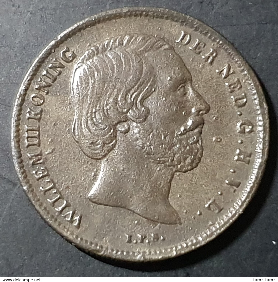 Netherlands Willem III 1/2 Gulden 1866 XF Sharp Detail - 1849-1890 : Willem III