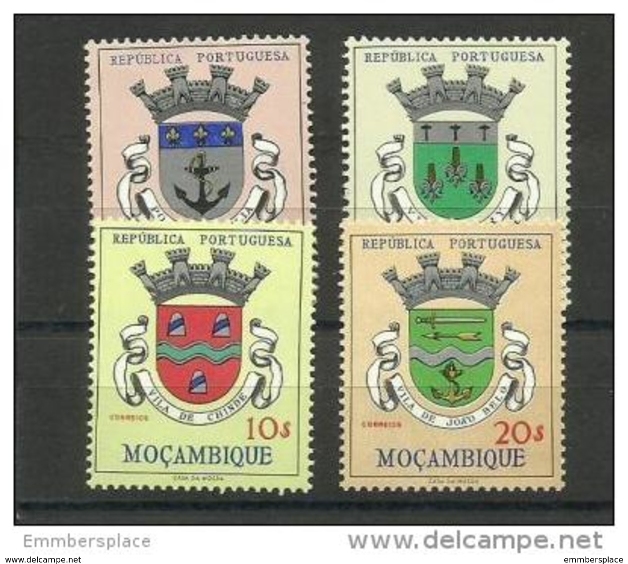 Mozambique  - 1961 Arms MH *   SG 520 & 528-30  Sc 418 & 420-2 - Mozambique